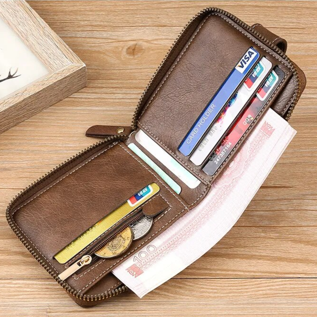 Classic Vintage Leather Wallet | Timeless & Elegant