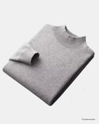 Wool Half Jumper by Mercurius Light Grey / S