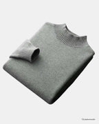 Wool Half Jumper by Mercurius Olive Green / S