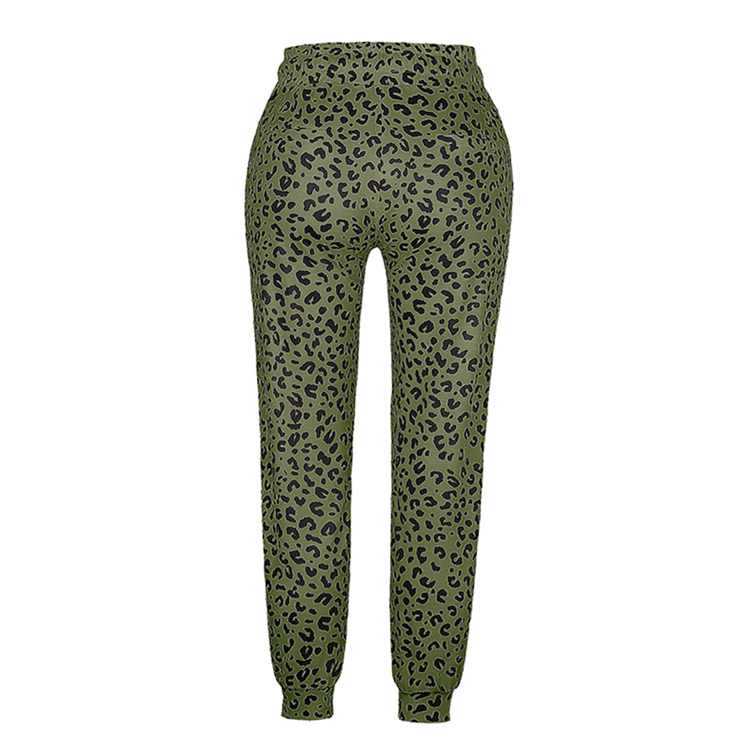 Xandra | Leopard Print Women's Trousers