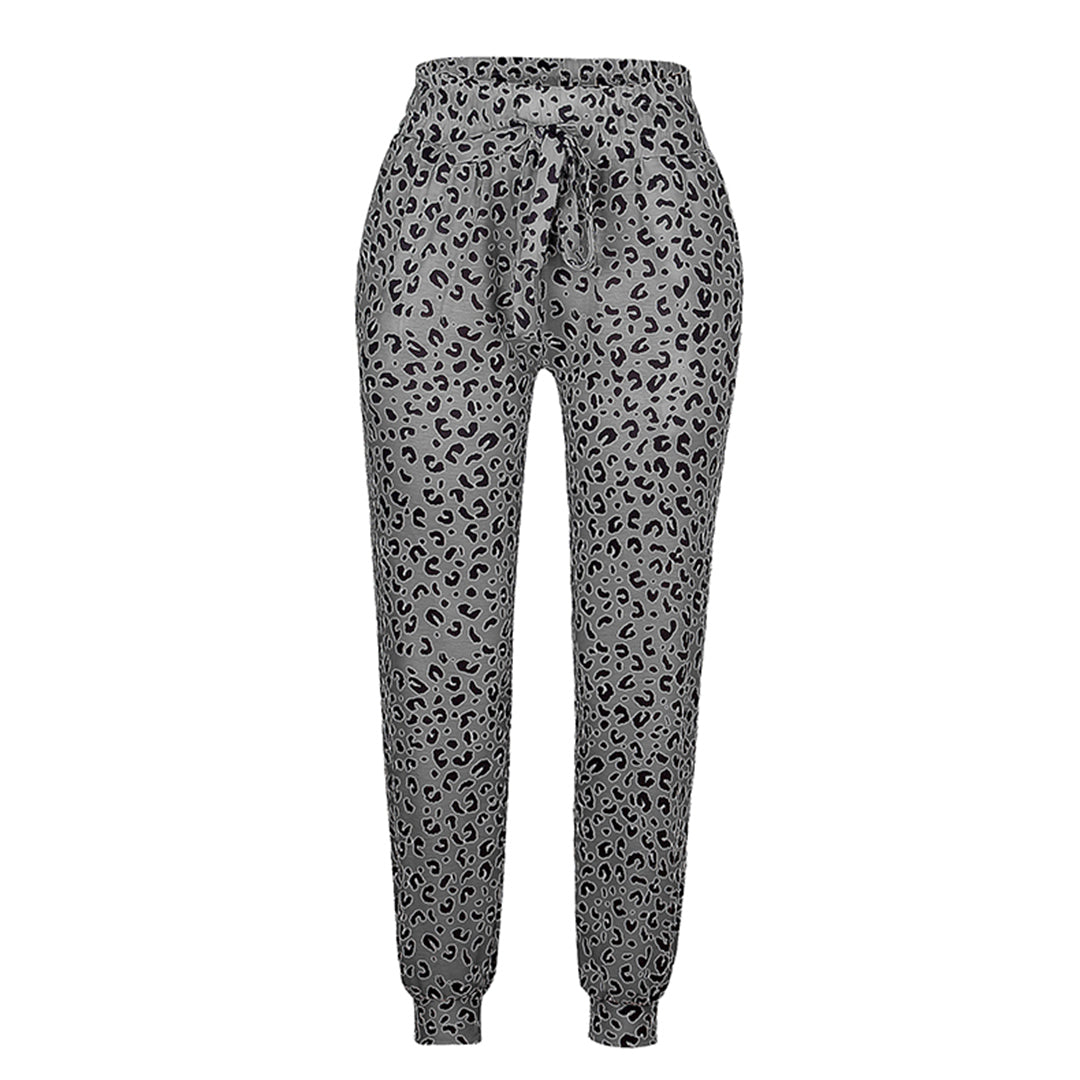 Xandra | Leopard Print Women's Trousers