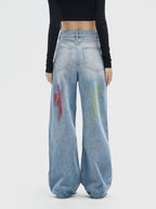 Yaki | Women's Graffiti-Patterned Fashion Trousers