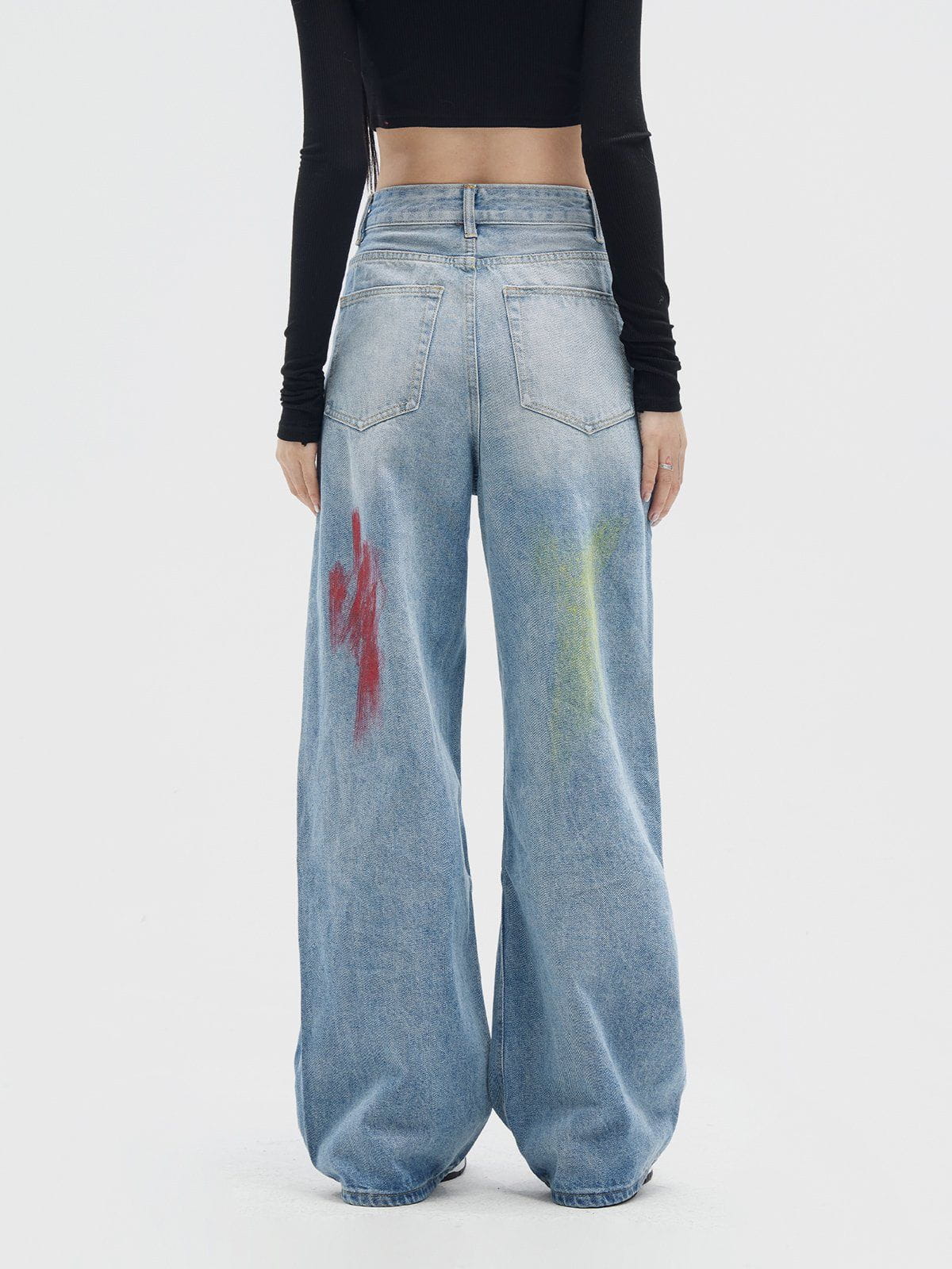 Yaki | Women's Graffiti-Patterned Fashion Trousers