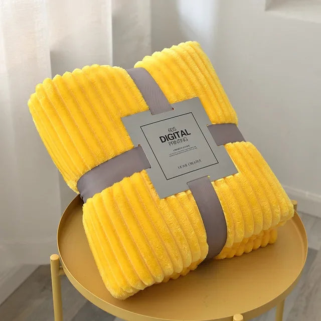 Cozy Velvet Fleece Blanket for Winter Warmth
