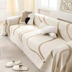 LuxeCasa Reversible Chenille & Cotton Sofa Cover