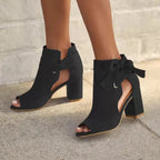 Lize - Stylish Tie-Up Ankle Boots with a Vesper Aesthetic