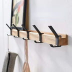 Scandinavian-Style Adjustable Black Coat Rack with a Modern Touch