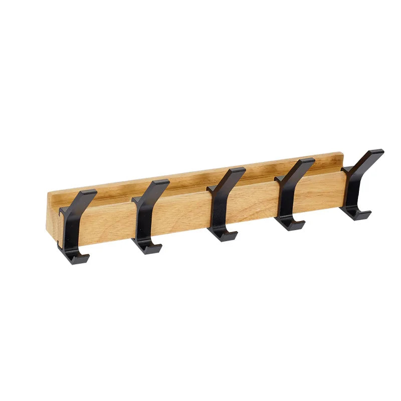 Scandinavian-Style Adjustable Black Coat Rack with a Modern Touch